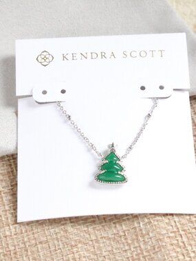 Kendra Scott • Holiday Tree Silver Short Necklace